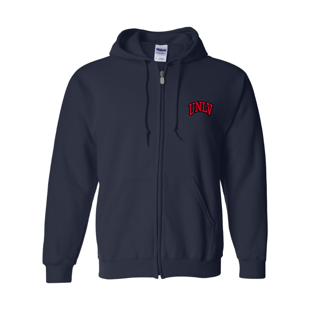 Men's UNLV Rebels JERZEES NuBlend Full-Zip Hooded Sweatshirt