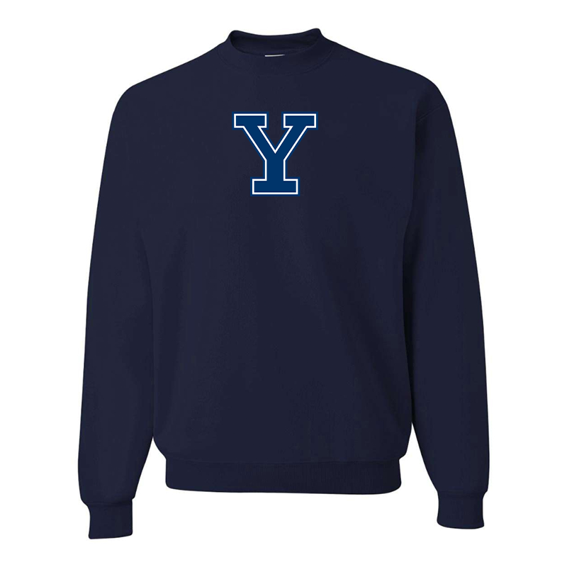 Men's Yale Bulldogs JERZEES NuBlend Crewneck Sweatshirt