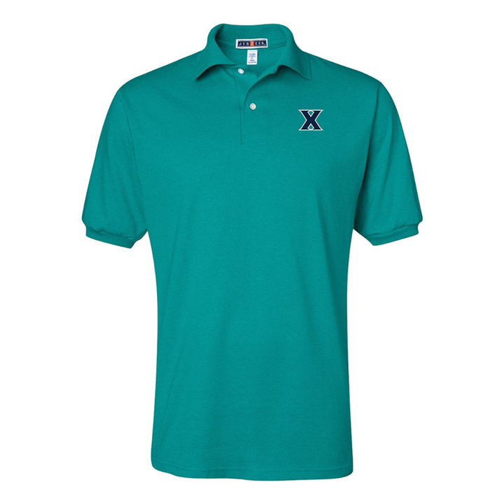 Men's Xavier Musketeers JERZEES  SpotShield polo