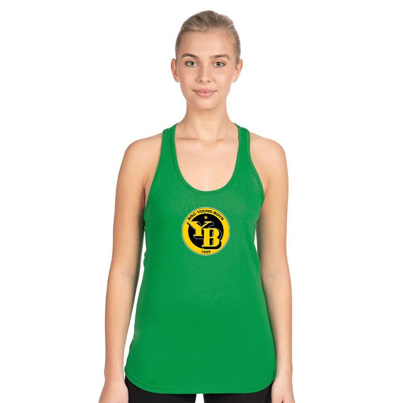 Women's Young Boys Soccer Next Level Ideal Racerback Tank