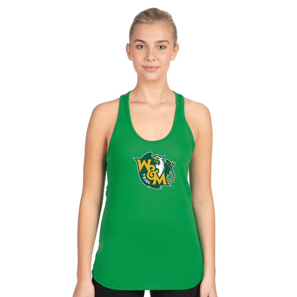 Women's  William and Mary Tribe Next Level Ideal Racerback Tank