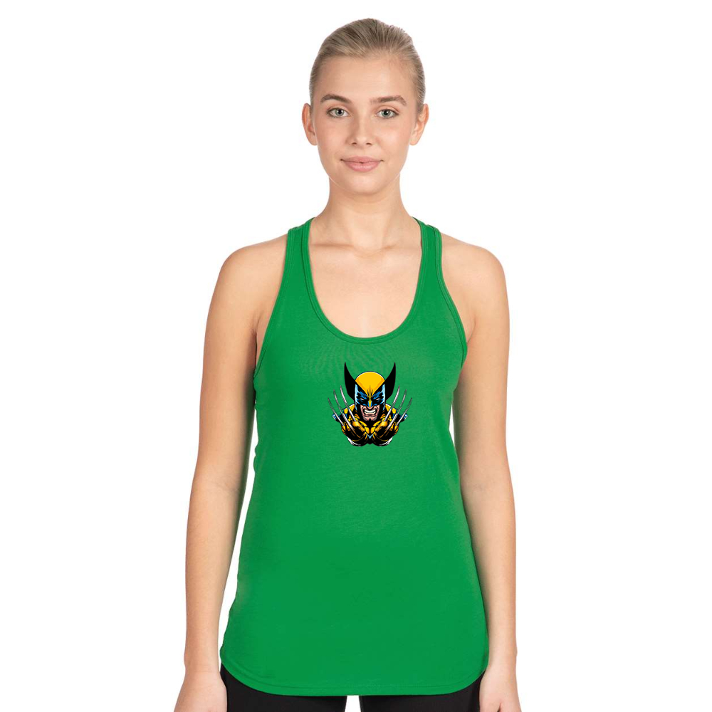 Women's  Wolverine 2025 Art  Next Level Ideal Racerback Tank
