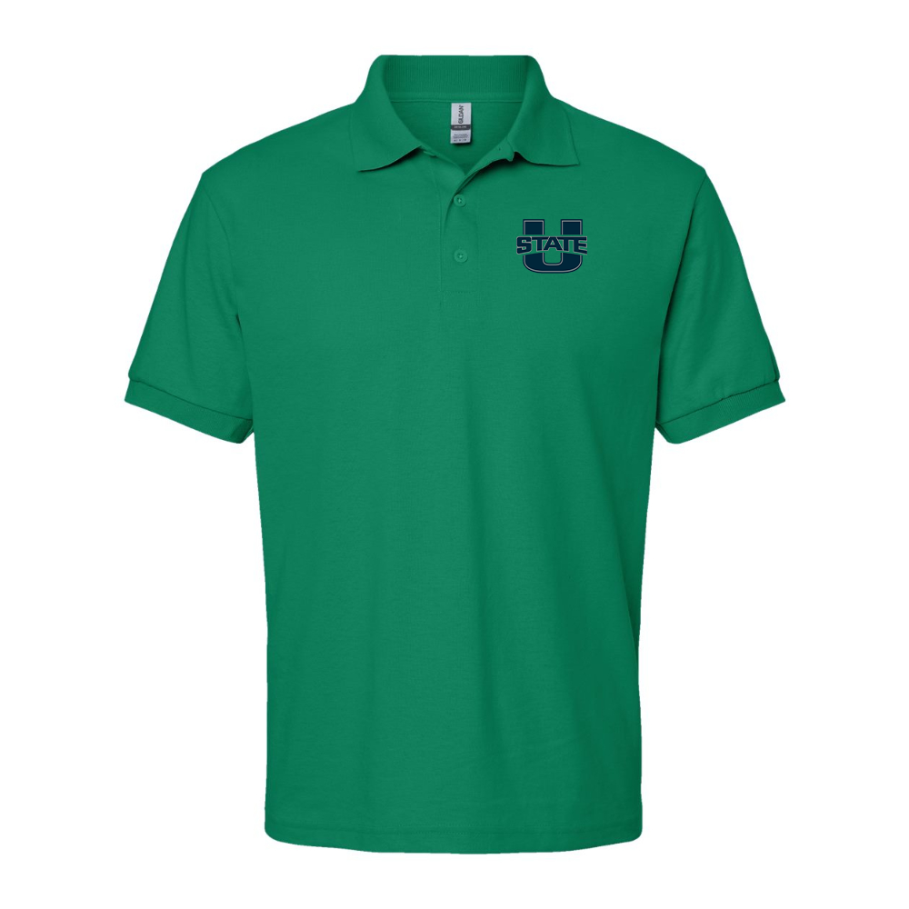Men's Utah State Aggies Gildan Dry Blend Jersey Polo