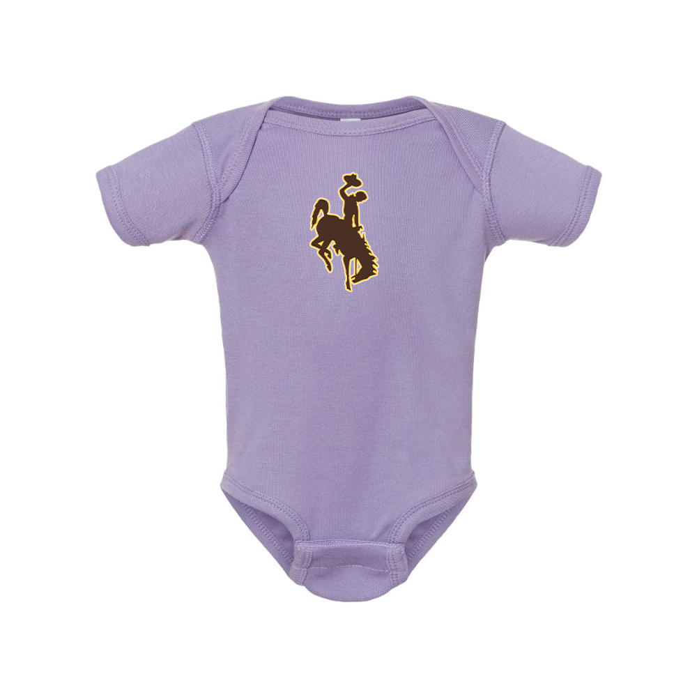 Wyoming Cowboys  Rabbit Skins Infant Baby Rib Bodysuit
