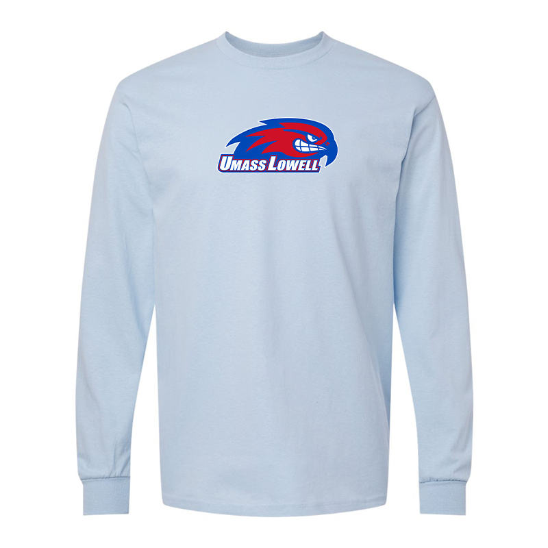 Men's UMass Lowell River Hawks  Gildan Heavy Cotton Long Sleeve T-Shirt