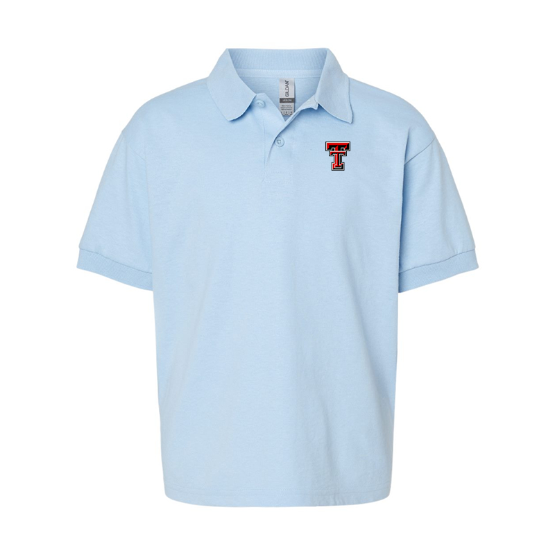 Youth Texas Tech Red Raiders  Gildan Dry Blend Jersey Polo