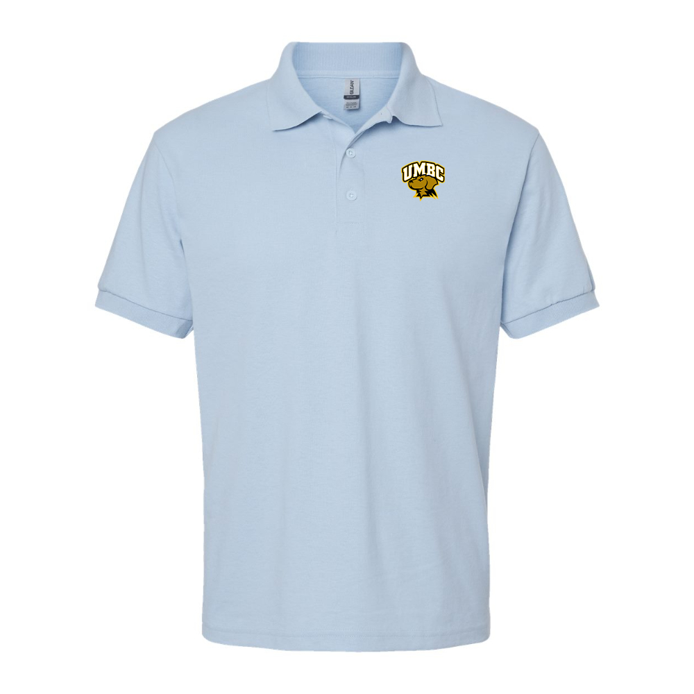 Men's  UMBC Retrievers Gildan Dry Blend Jersey Polo