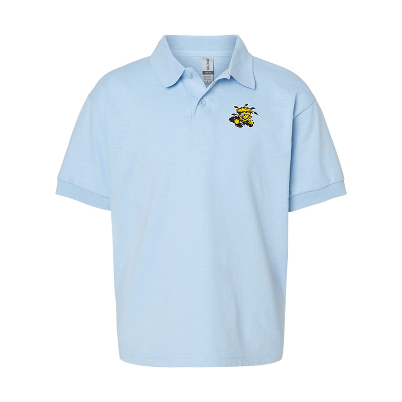 Youth Wichita State Shockers  Gildan Dry Blend Jersey Polo