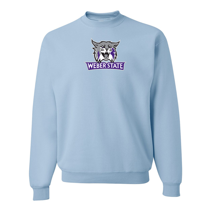 Men's Weber State Wildcats JERZEES NuBlend Crewneck Sweatshirt