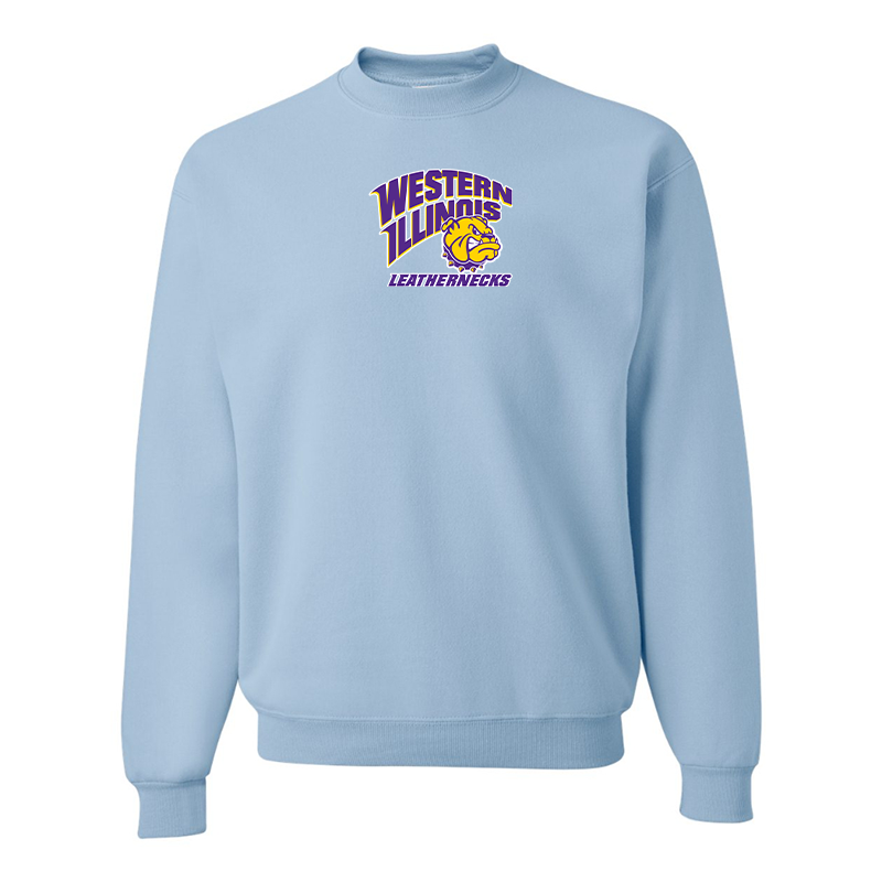 Men's Western Illinois Leathernecks  JERZEES NuBlend Crewneck Sweatshirt