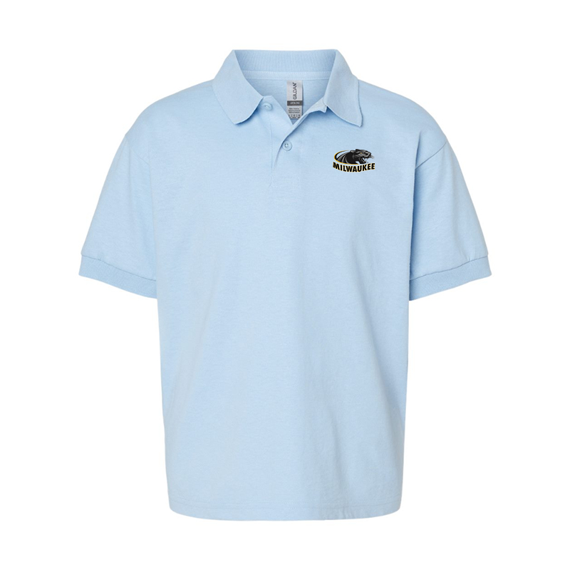 Youth Wisconsin Milwaukee Panthersv Gildan Dry Blend Jersey Polo