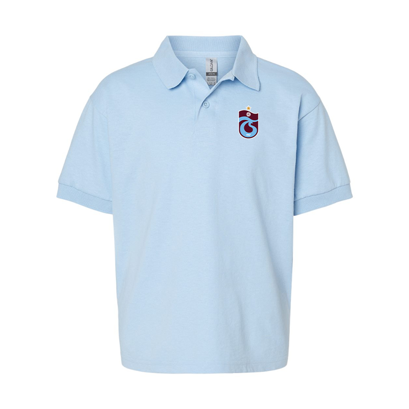 Youth Trabzonspor Soccer Gildan Dry Blend Jersey Polo