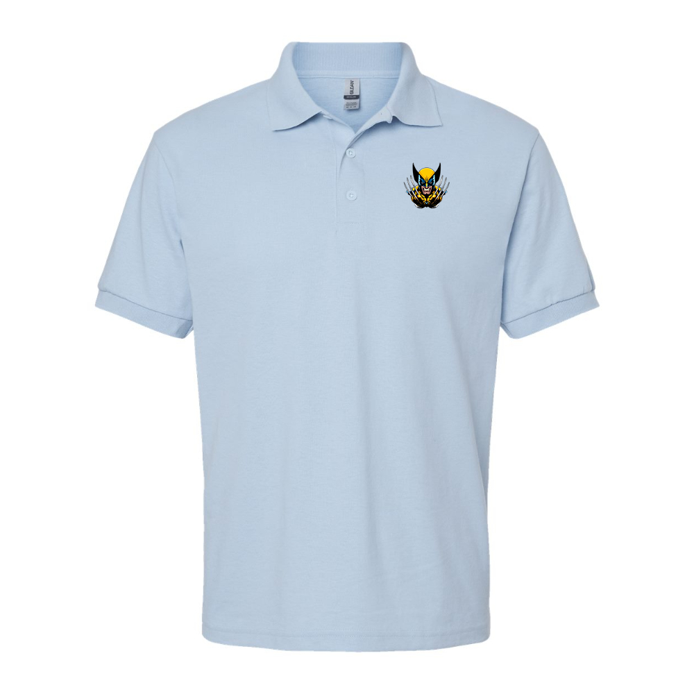 Men's Wolverine 2025 Art  Gildan Dry Blend Jersey Polo