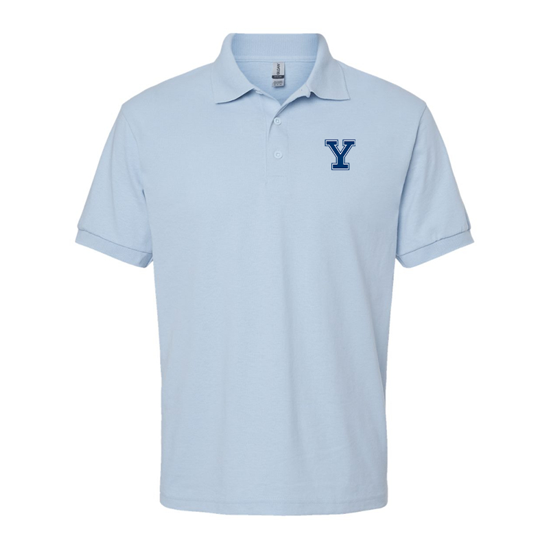 Men's Yale Bulldogs Gildan Dry Blend Jersey Polo