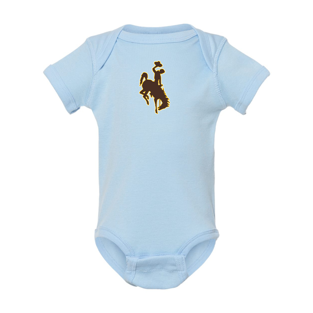 Wyoming Cowboys  Rabbit Skins Infant Baby Rib Bodysuit