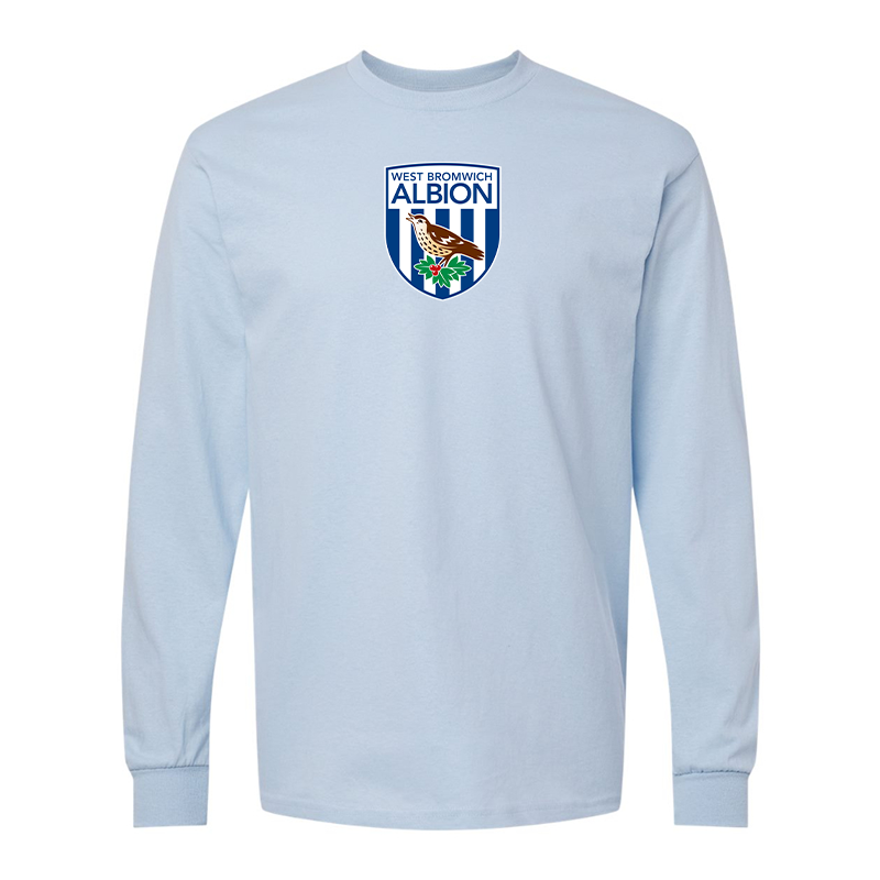 Men's West Bromwich Albion Soccer Gildan Heavy Cotton Long Sleeve T-Shirt