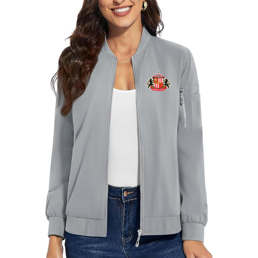 Women's Sunderland AFC Soccer  Premium Bomber Jacket Outerwear