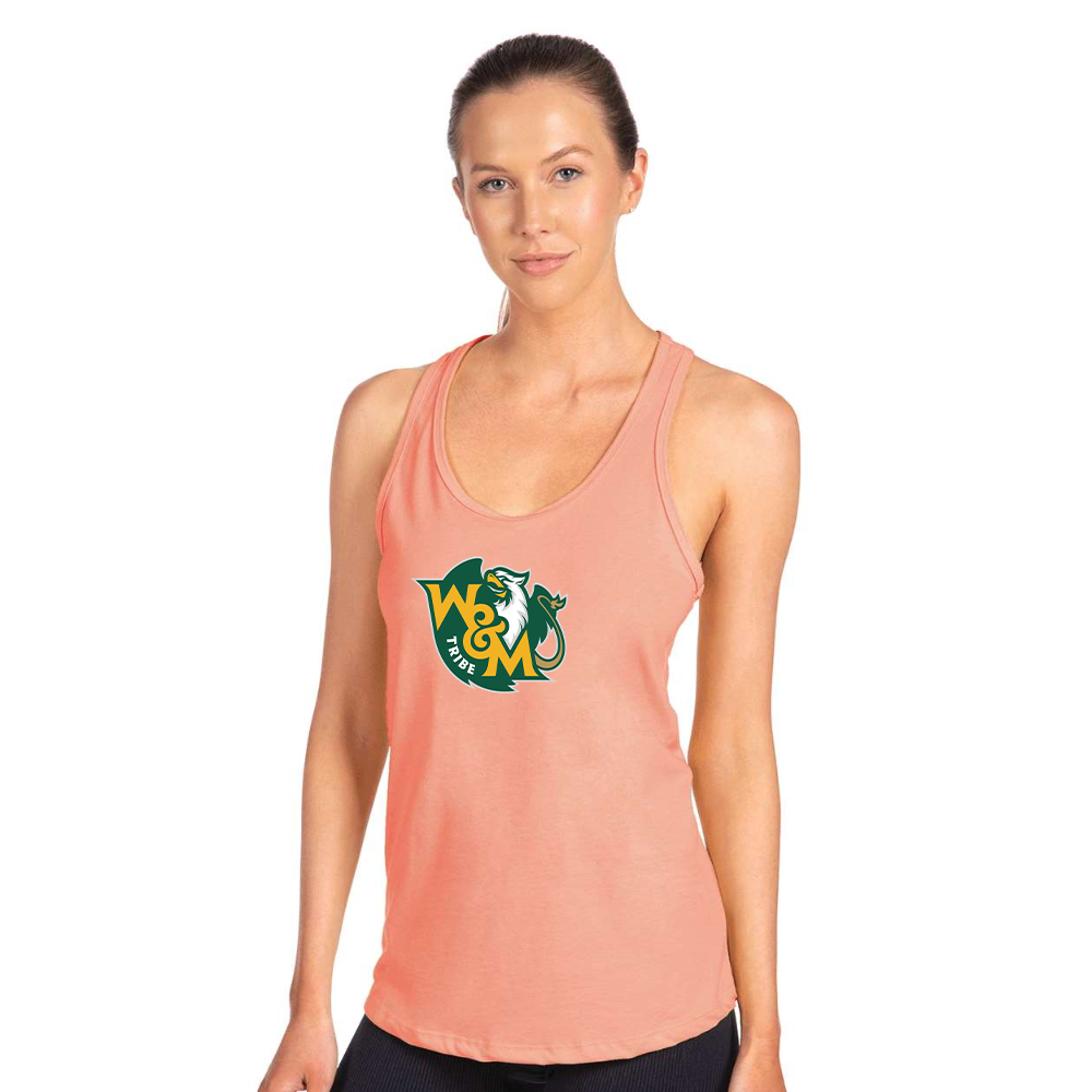 Women's  William and Mary Tribe Next Level Ideal Racerback Tank