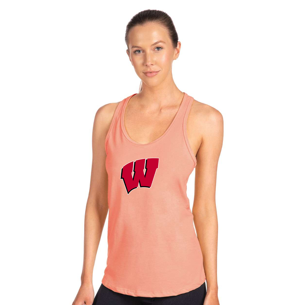 Women's Wisconsin Badgers Next Level Ideal Racerback Tank