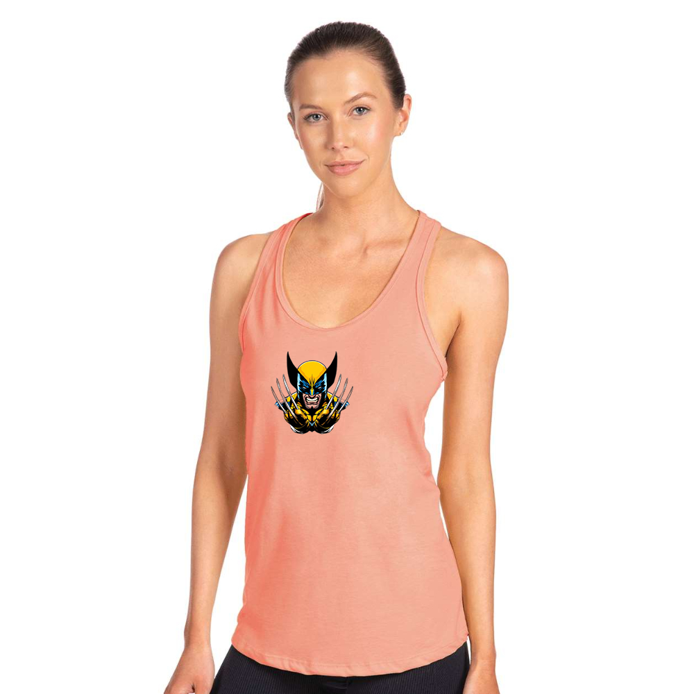 Women's  Wolverine 2025 Art  Next Level Ideal Racerback Tank