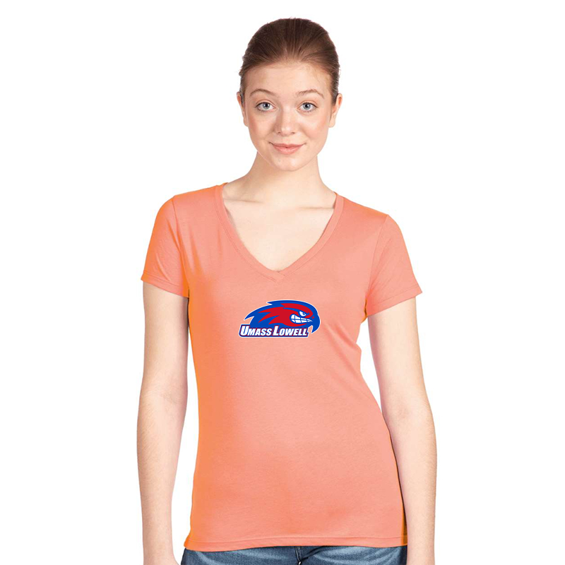 Women's UMass Lowell River Hawks Next Level V-Neck T-Shirt