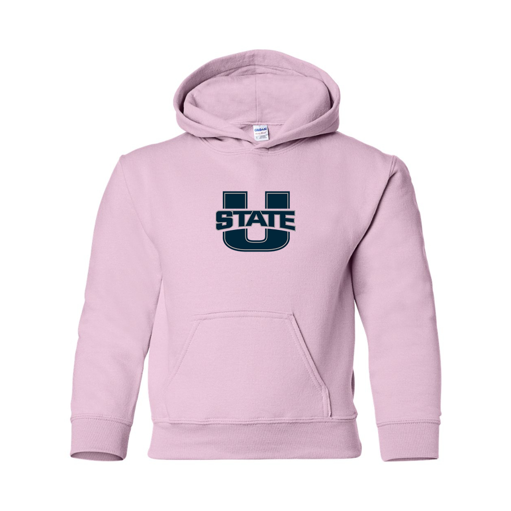 Youth Utah State Aggies  Gildan Heavy Blend  Hooded Sweatshirt