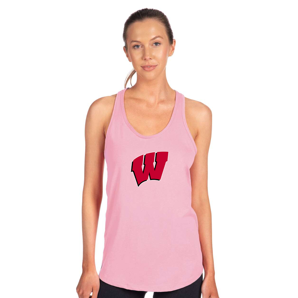 Women's Wisconsin Badgers Next Level Ideal Racerback Tank