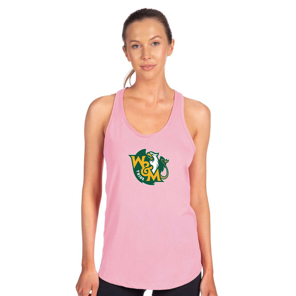 Women's  William and Mary Tribe Next Level Ideal Racerback Tank