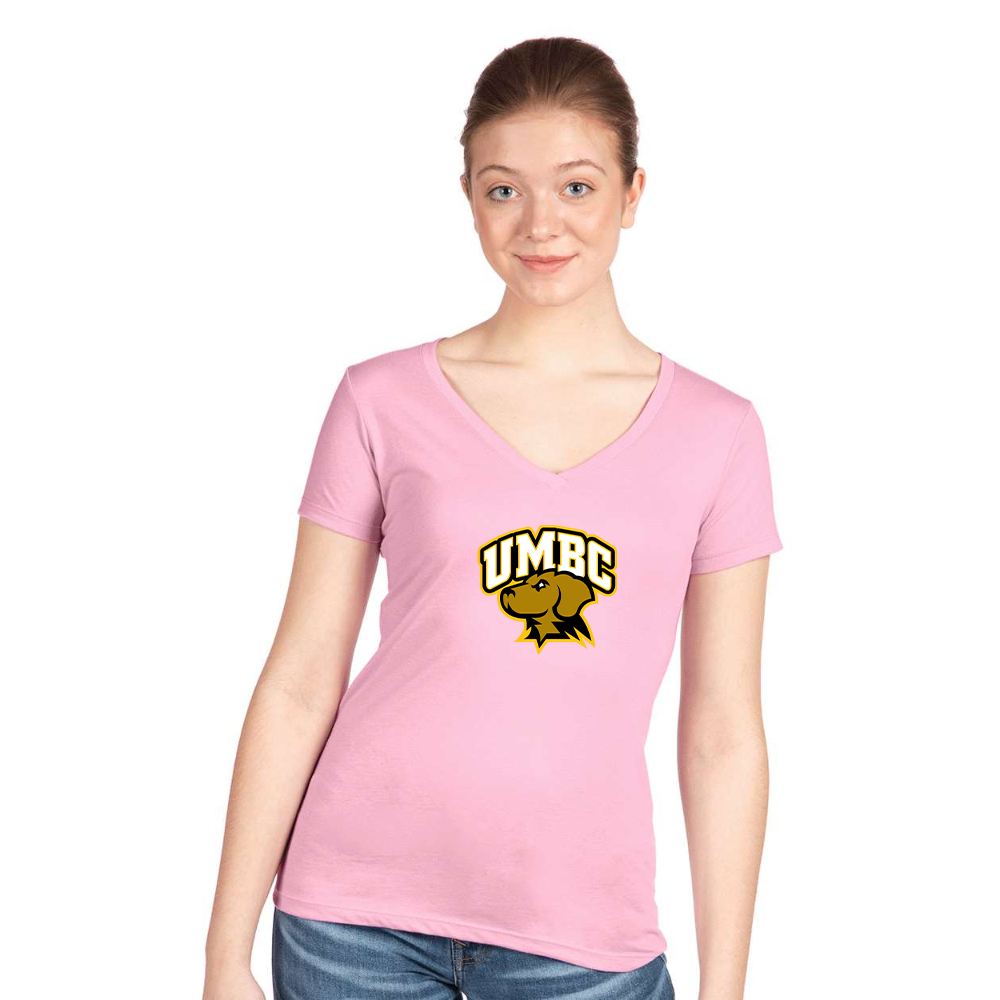 Women's UMBC Retrievers   Next Level V-Neck T-Shirt