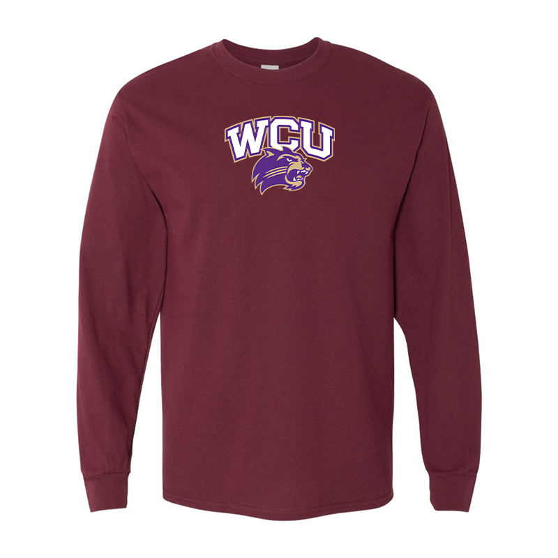 Men's Western Carolina Catamounts Gildan Heavy Cotton Long Sleeve T-Shirt