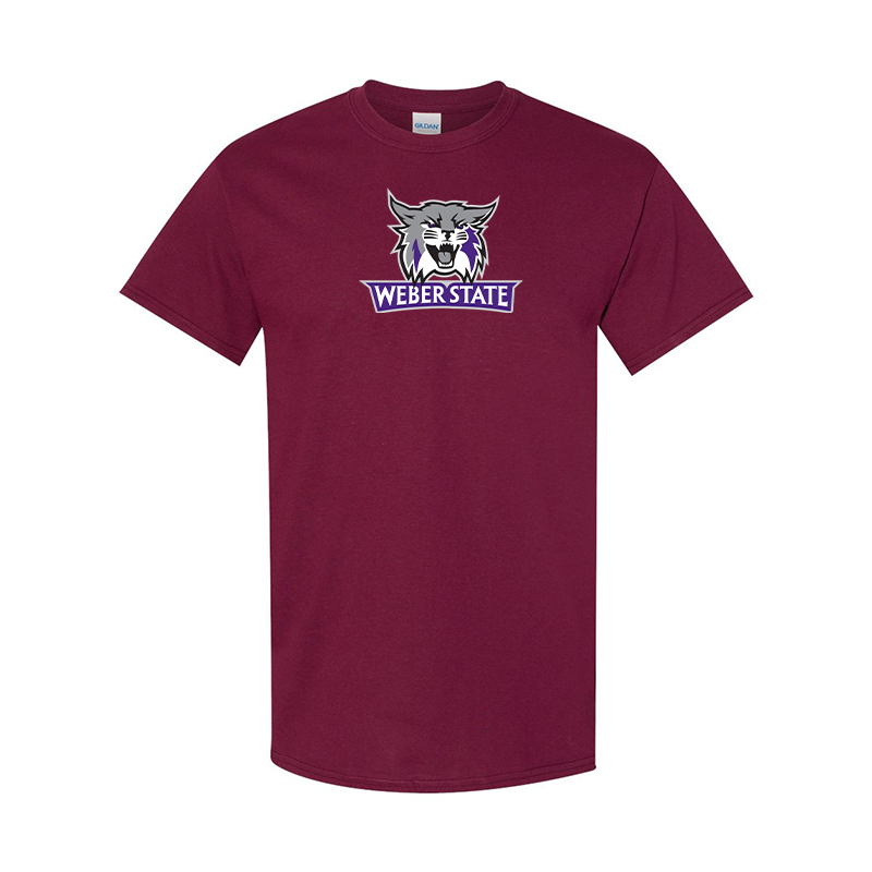 Men's Weber State Wildcats  Gildan Heavy Cotton T-Shirt