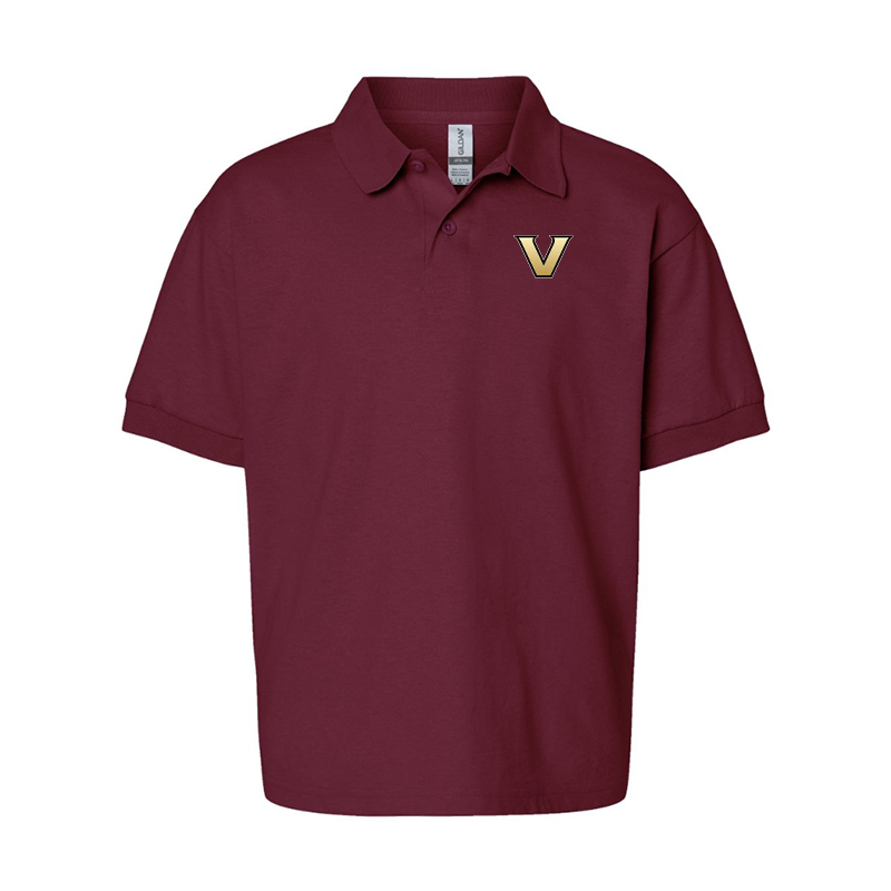 Youth Vanderbilt Commodores Gildan Dry Blend Jersey Polo