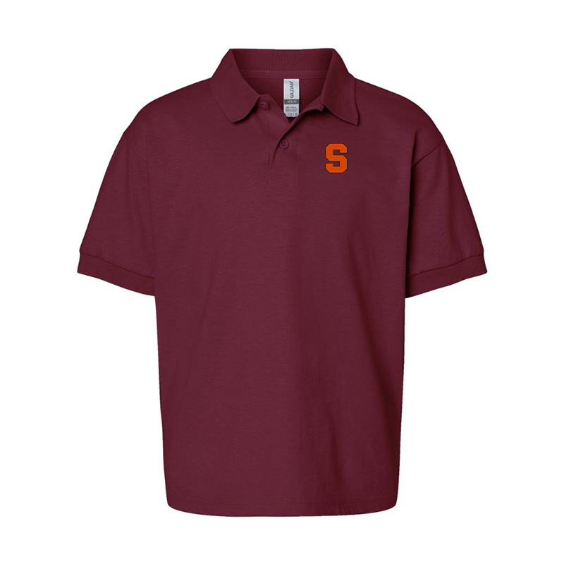 Youth Syracuse Orange Gildan Dry Blend Jersey Polo