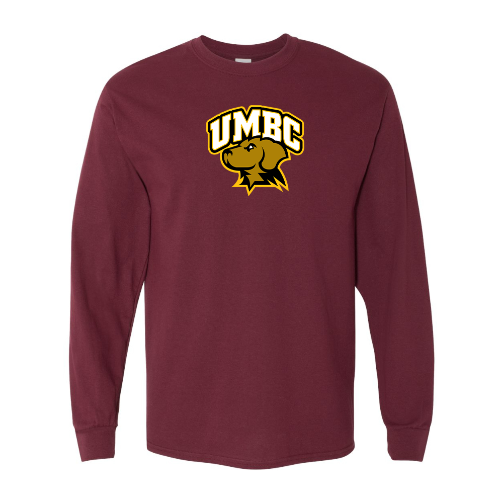 Men's  UMBC Retrievers Gildan Heavy Cotton Long Sleeve T-Shirt
