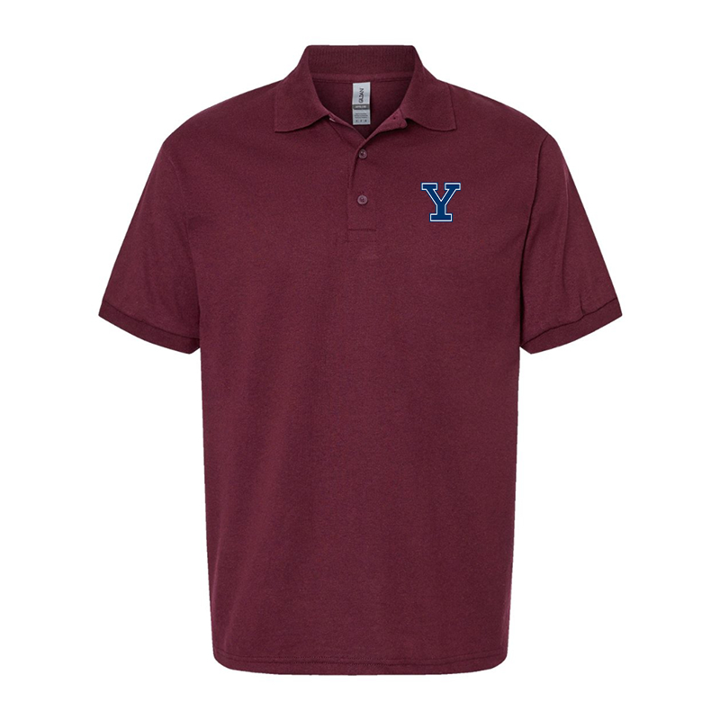 Men's Yale Bulldogs Gildan Dry Blend Jersey Polo