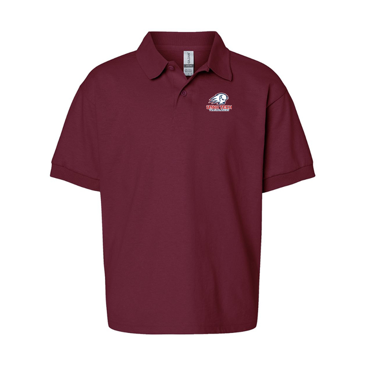 Youth Utah Tech Trailblazers Gildan Dry Blend Jersey Polo