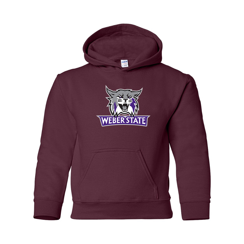 Youth Weber State Wildcats Gildan Heavy Blend  Hooded Sweatshirt