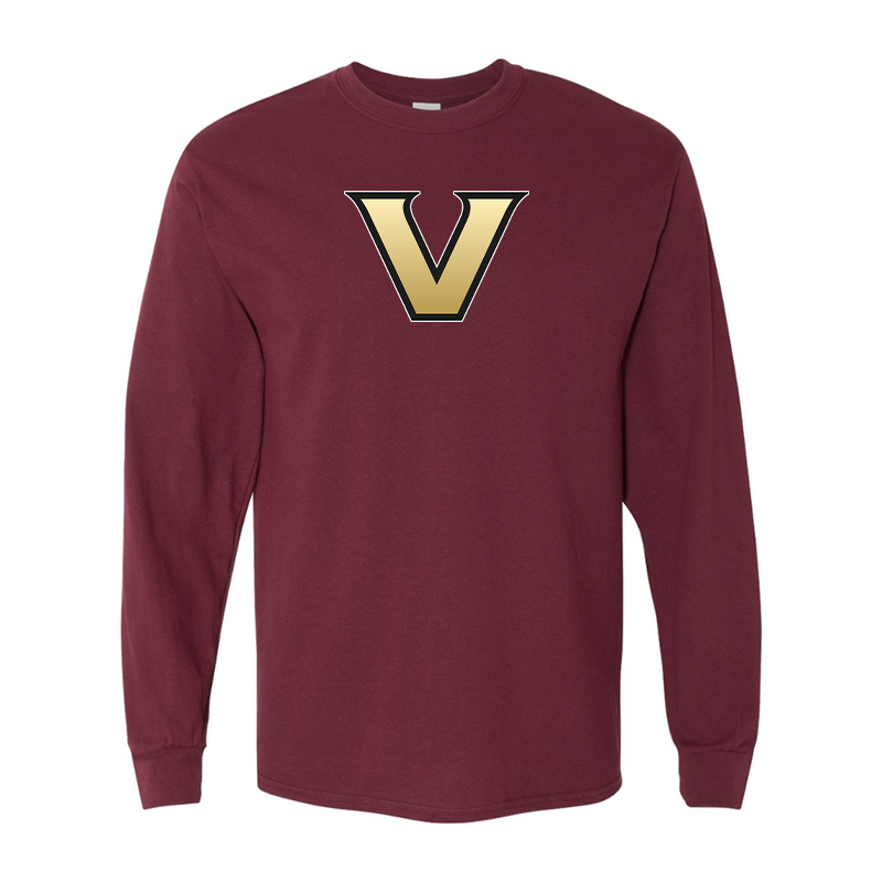 Men's Vanderbilt Commodores Gildan Heavy Cotton Long Sleeve T-Shirt