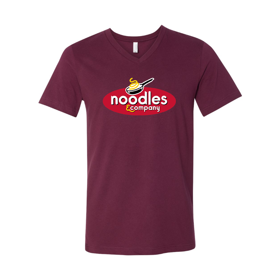 Men's Noodles & Company  BELLA + CANVAS - Jersey V-Neck T-Shirt
