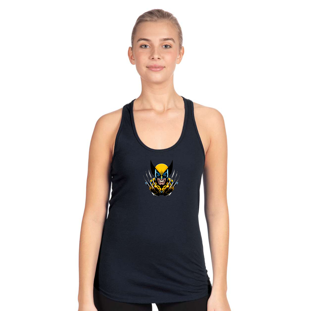 Women's  Wolverine 2025 Art  Next Level Ideal Racerback Tank