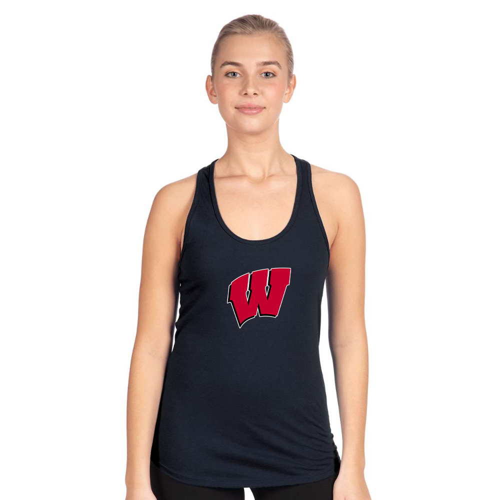 Women's Wisconsin Badgers Next Level Ideal Racerback Tank