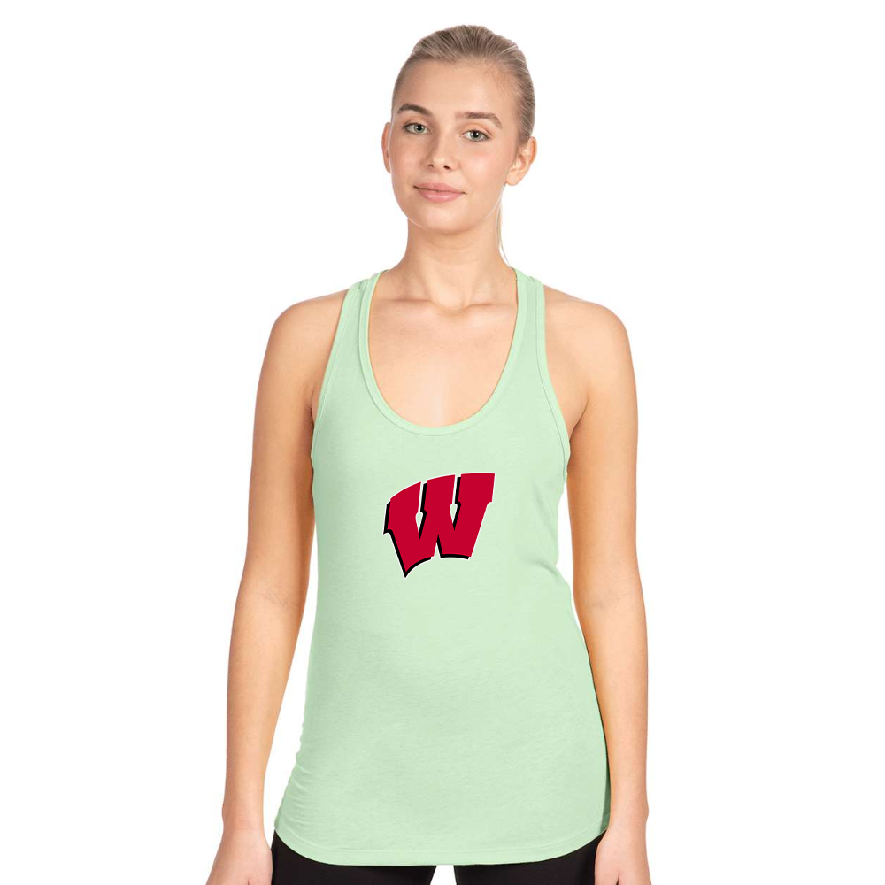 Women's Wisconsin Badgers Next Level Ideal Racerback Tank
