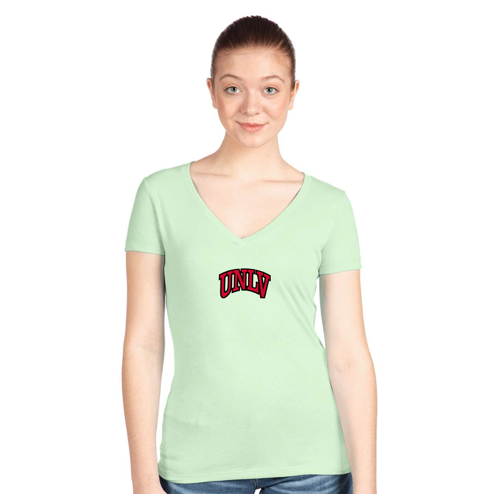 Women's UNLV Rebels  Next Level V-Neck T-Shirt