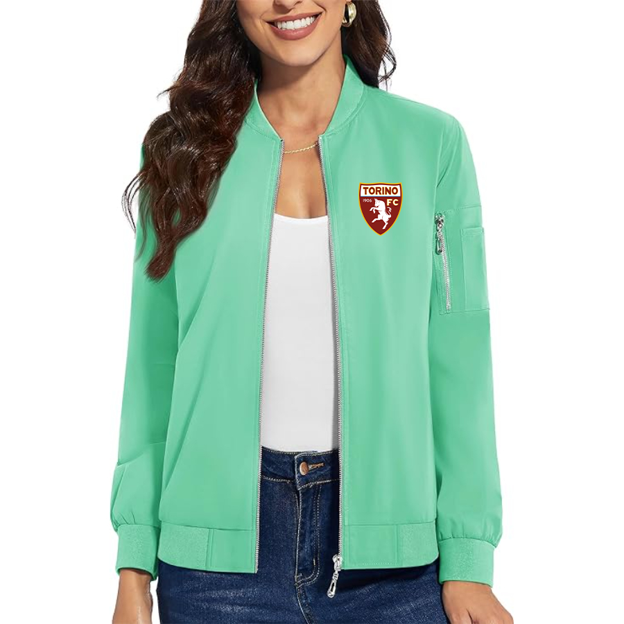 Women's Torino Soccer  Premium Bomber Jacket Outerwear