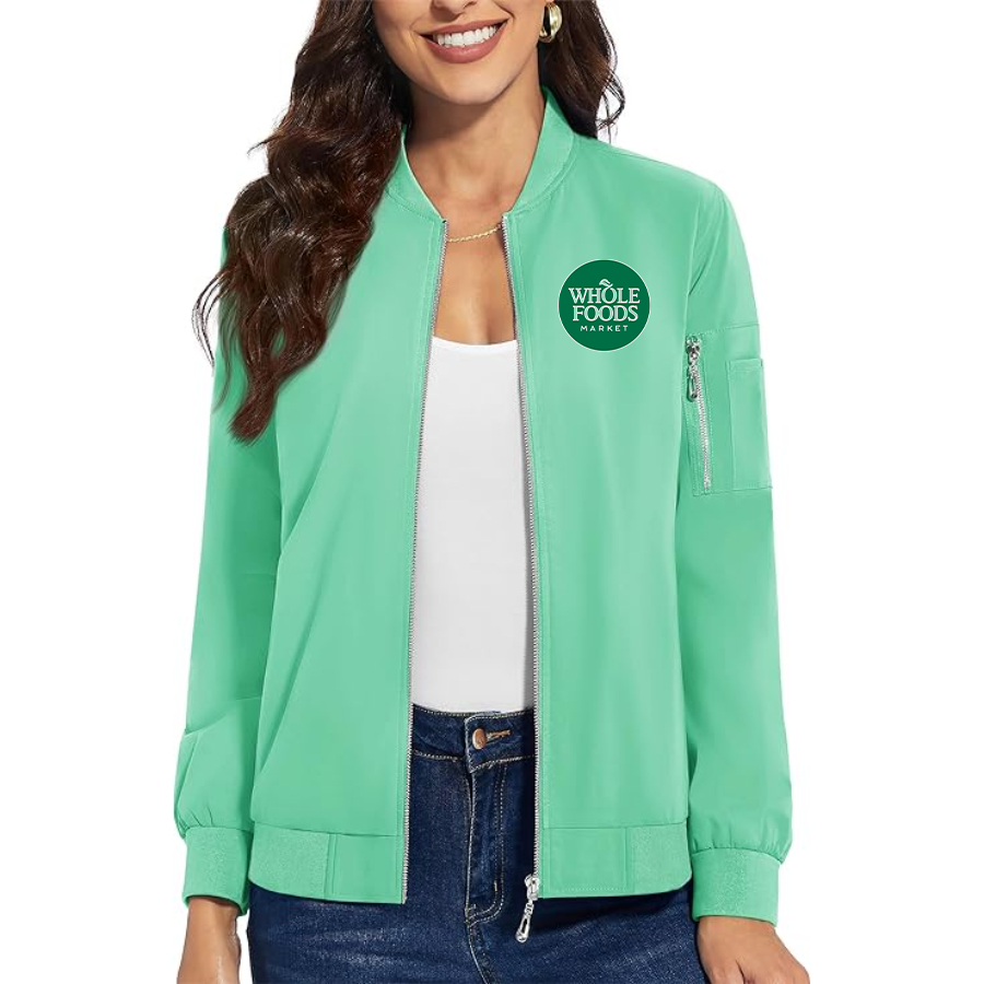 Women's Whole Foods Market Premium Bomber Jacket Outerwear