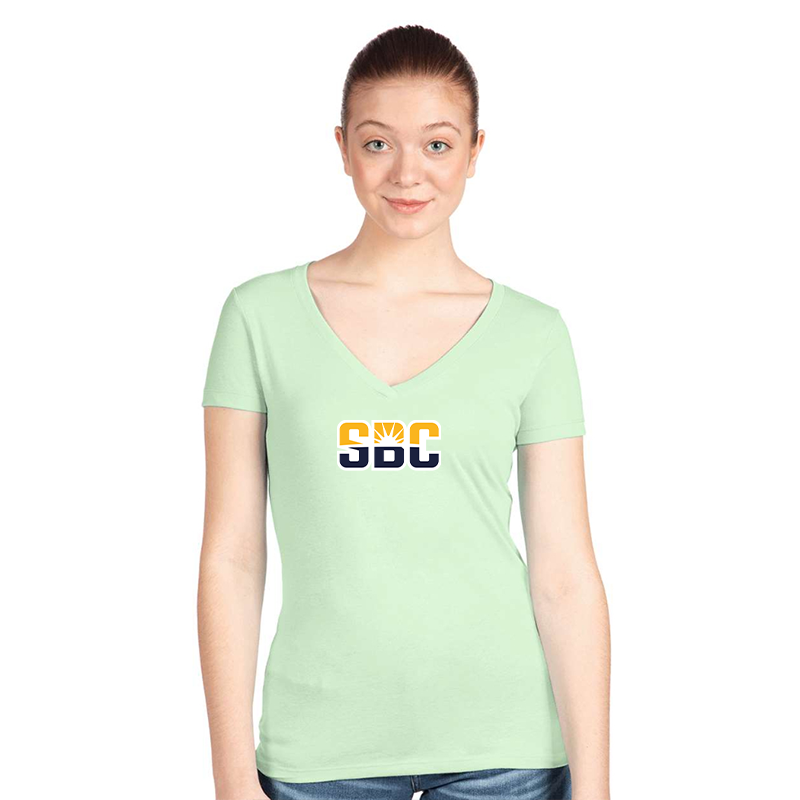 Women's Sun Belt Conferencer  Next Level V-Neck T-Shirt