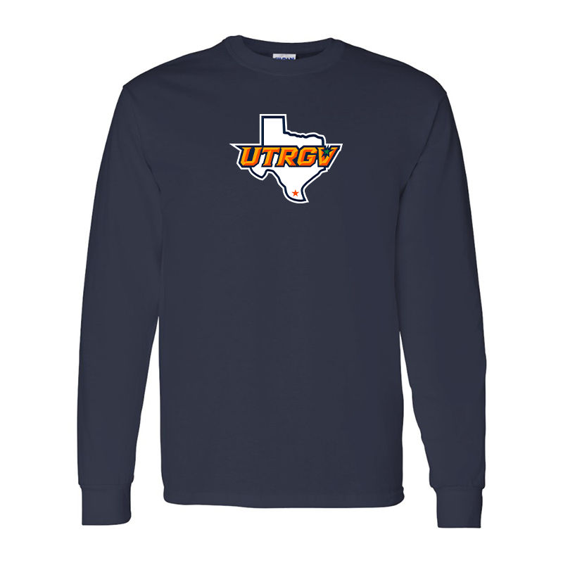 Men's UTRGV Vaqueros Gildan Heavy Cotton Long Sleeve T-Shirt