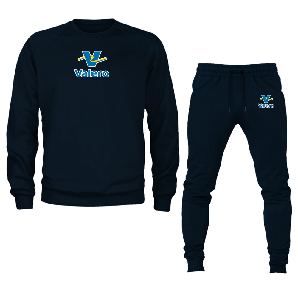 Men's Valero Gas Station Crewneck Sweatshirt Joggers Suit