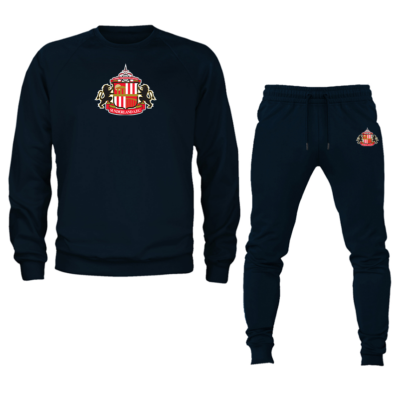 Men's  Sunderland AFC Soccer Crewneck Sweatshirt Joggers Suit