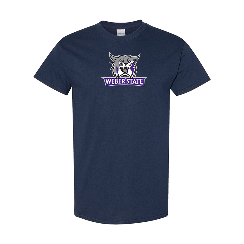 Men's Weber State Wildcats  Gildan Heavy Cotton T-Shirt